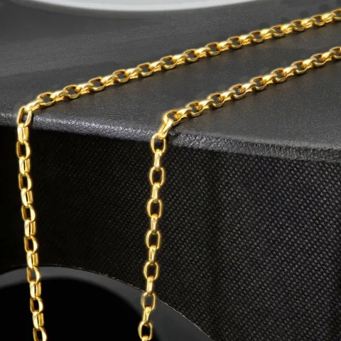 Funkelnde Ankerkette aus edlem Gold (9K, 375 ca. 2,1g Gelbgold) ca. 50cm, 3mm