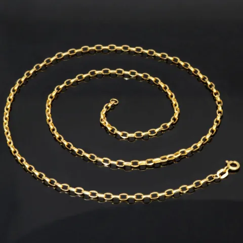 Funkelnde Ankerkette aus edlem Gold (9K, 375 ca. 2,1g Gelbgold) ca. 50cm, 3mm