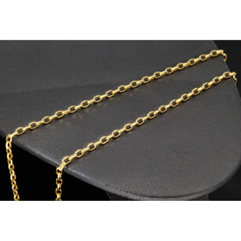 Funkelnde Ankerkette aus edlem Gold (9K, 375 ca. 2,1g Gelbgold) ca. 50cm, 3mm