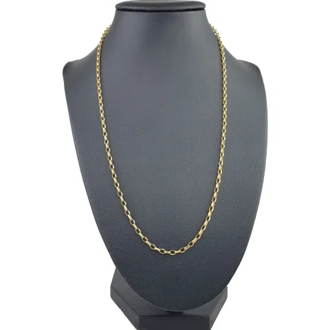 Funkelnde Ankerkette aus edlem Gold (9K, 375 ca. 2,1g Gelbgold) ca. 50cm, 3mm