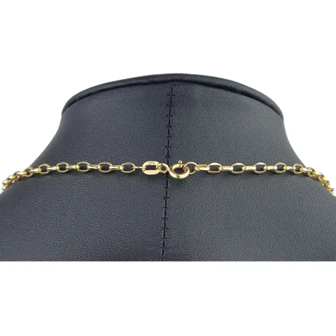 Funkelnde Ankerkette aus edlem Gold (9K, 375 ca. 2,1g Gelbgold) ca. 50cm, 3mm