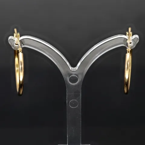 Elegante, klassische Creolen aus edlem 9K / 375 Gelbgold