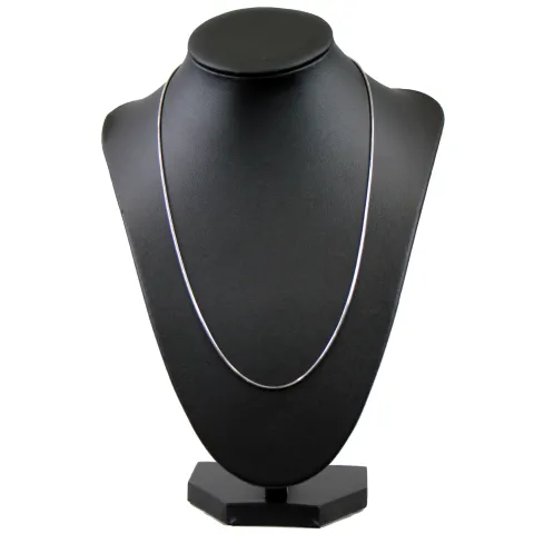 Elegante Schlangenkette für Damen aus 585er (14k) Weißgold in 50 cm ca. 4,6g (Weißgoldkette)