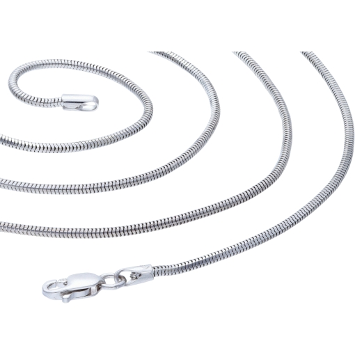 Exquisite Schlangenkette für Damen aus 585er 14k Gold (Weißgold)  in ca. 45 cm 1,4mm