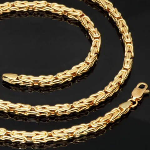 Königskette aus edlem 14K 585 Gold (Gelbgold) ca. 65 cm lang, 3,5 mm breit (ca. 19,5g)