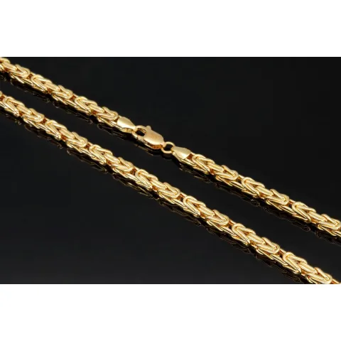 Königskette aus edlem 14K 585 Gold (Gelbgold) ca. 65 cm lang, 3,5 mm breit (ca. 19,5g)