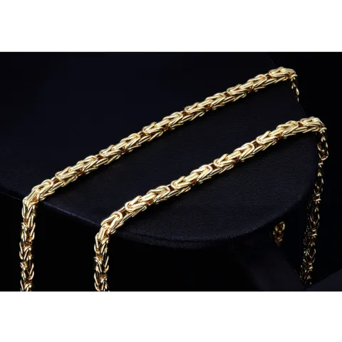 Königskette aus edlem 14K 585 Gold (Gelbgold) ca. 65 cm lang, 3,5 mm breit (ca. 19,5g)
