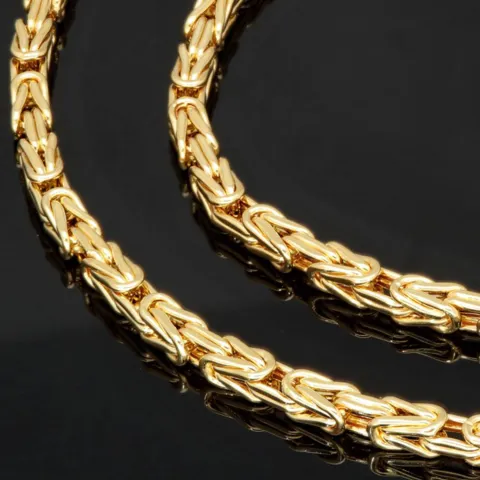 Königskette aus edlem 14K 585 Gold (Gelbgold) ca. 65 cm lang, 3,5 mm breit (ca. 19,5g)