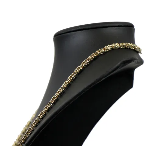 Der Preisbrecher: Königskette aus 14K 585 Gold (Gelbgold) - 55cm lang, 4 mm breit (ca. 20,2g)