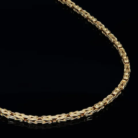 Der Preisbrecher: Königskette aus 14K 585 Gold (Gelbgold) - 55cm lang, 4 mm breit (ca. 20,2g)
