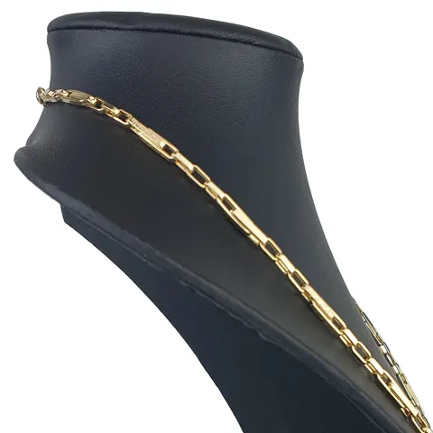 Hochwertig produzierte Ankerkette in Greco - Design aus edlem 585 / 14K Gold (ca. 9,4g, 66cm)