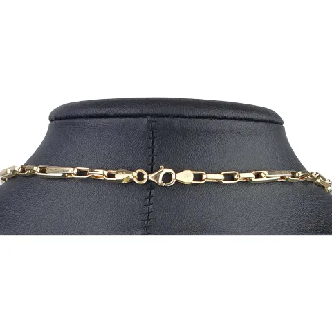 Hochwertig produzierte Ankerkette in Greco - Design aus edlem 585 / 14K Gold (ca. 9,4g, 66cm)