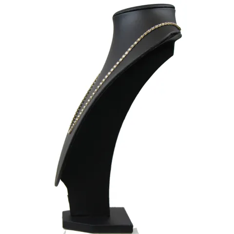 Damen-Designerkette in 585 (14k) Gelb- und Weißgold ca. 55 cm Länge