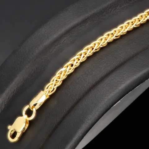 Goldarmband / Fuchsschwanzarmband in feinem Design aus hochwertigem 14K 585 Gold (Gelbgold) ca. 19cm Länge und 2mm Breite