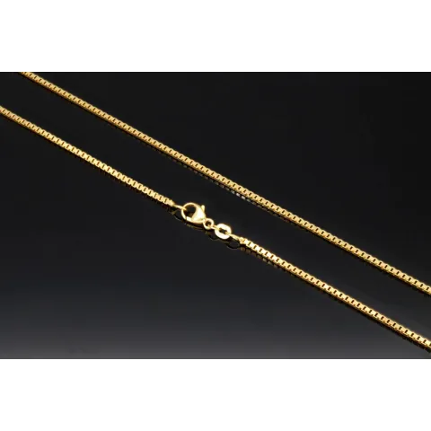 Sehr schöne Venezianerkette aus exquisitem Gold (585 / 14k Gelbgold) in ca. 60cm, ca. 1,4 mm