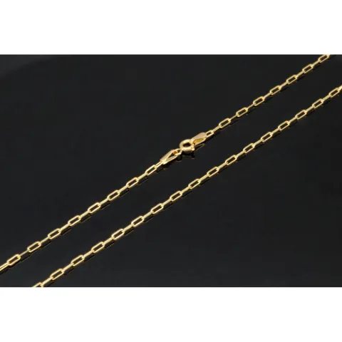 Elegante Ankerkette aus funkelndem 585 / 14K Gold (Gelbgold, ca. 55 cm Länge ca. 1,8 mm