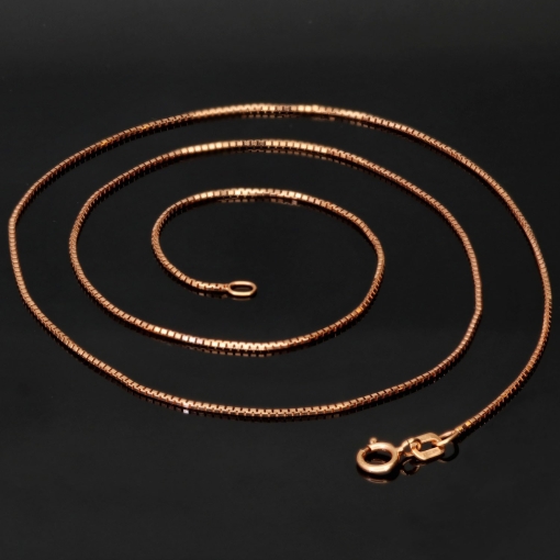 Hochwertig produzierte Venezianerkette aus Roségold (585 14k Gold)  für Damen (45 cm Länge)