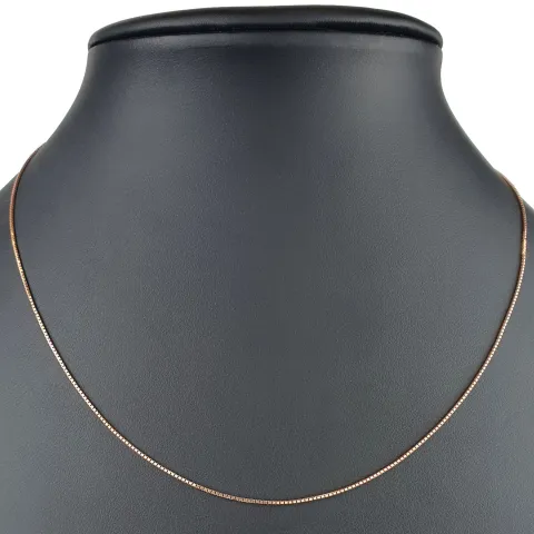 Hochwertig produzierte Venezianerkette aus Roségold (585 14k Gold) für Damen (45 cm Länge)