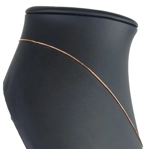 Hochwertig produzierte Venezianerkette aus Roségold (585 14k Gold) für Damen (45 cm Länge)