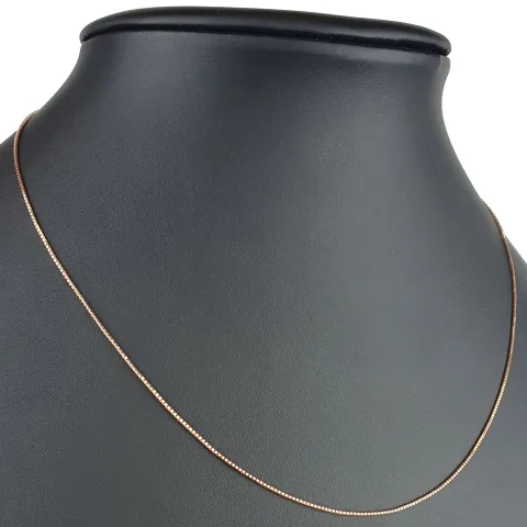 Hochwertig produzierte Venezianerkette aus Roségold (585 14k Gold) für Damen (45 cm Länge)