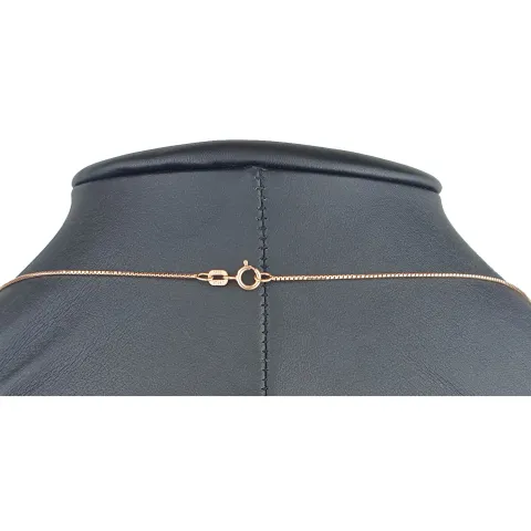 Hochwertig produzierte Venezianerkette aus Roségold (585 14k Gold) für Damen (45 cm Länge)