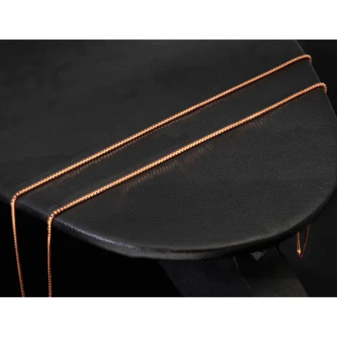 Hochwertig produzierte Venezianerkette aus Roségold (585 14k Gold) für Damen (45 cm Länge)