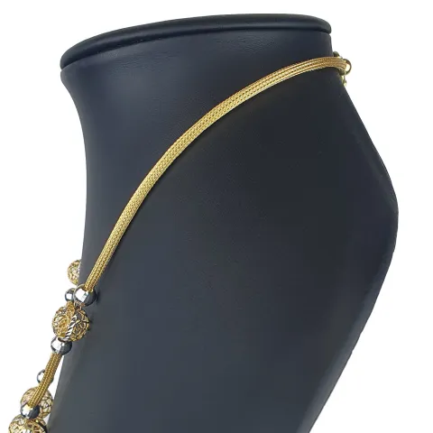 Prunkvolle, fein, produzierte Halskette (Collier) aus hochwertigem 14K 585 Weiß- und Gelbgold (Bicolor)