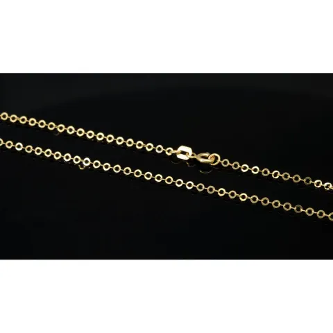 Exquisite Goldkette aus funkelndem Gold (585 / 14K Gelbgold) , ca. 50cm Länge 2mm