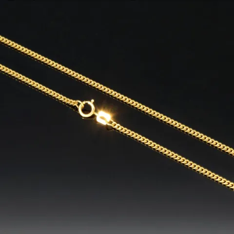Zeitlose Panzerkette aus glänzendem 585 / 14K Gold ca. 1,7mm Breite (ca. 60cm, ca. 1,7mm)