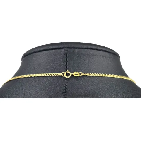 Zeitlose Panzerkette aus glänzendem 585 / 14K Gold ca. 1,7mm Breite (ca. 60cm, ca. 1,7mm)