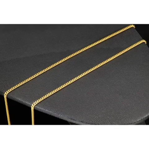 Zeitlose Panzerkette aus glänzendem 585 / 14K Gold ca. 1,7mm Breite (ca. 60cm, ca. 1,7mm)