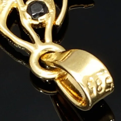 Baum des Lebens - Anhänger mit bunten Zirkoniasteinen aus Gold (14K 585 Gelbgold)