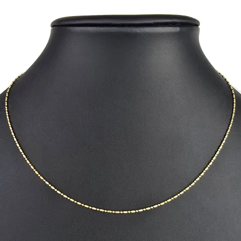 Christ Markenschmuck - Kürzere, hochwertig produzierte Goldkette aus glänzendem 18k / 750 Gold 46cm, 1,2 mm