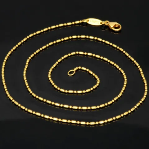 Christ Markenschmuck - Kürzere, hochwertig produzierte Goldkette aus glänzendem 18k / 750 Gold 46cm, 1,2 mm