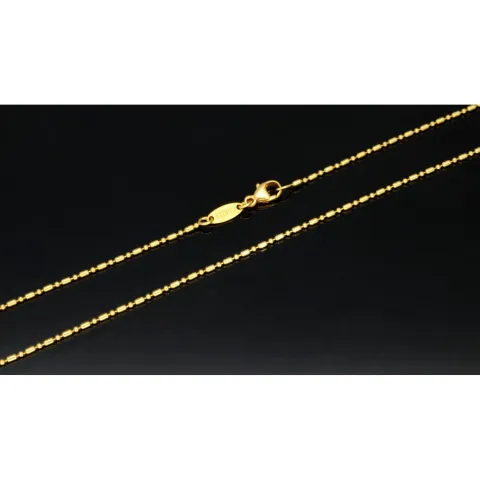 Christ Markenschmuck - Kürzere, hochwertig produzierte Goldkette aus glänzendem 18k / 750 Gold 46cm, 1,2 mm