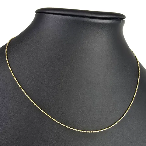 Christ Markenschmuck - Kürzere, hochwertig produzierte Goldkette aus glänzendem 18k / 750 Gold 46cm, 1,2 mm