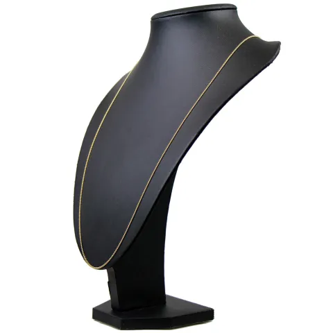 lange Rundpanzerkette aus 585er (14k) Gelbgold in 73 cm