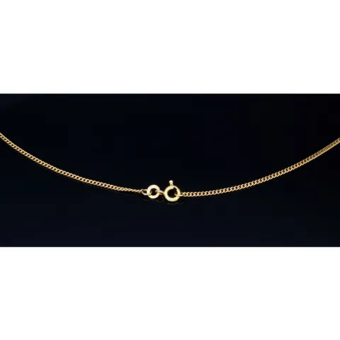 lange Rundpanzerkette aus 585er (14k) Gelbgold in 73 cm