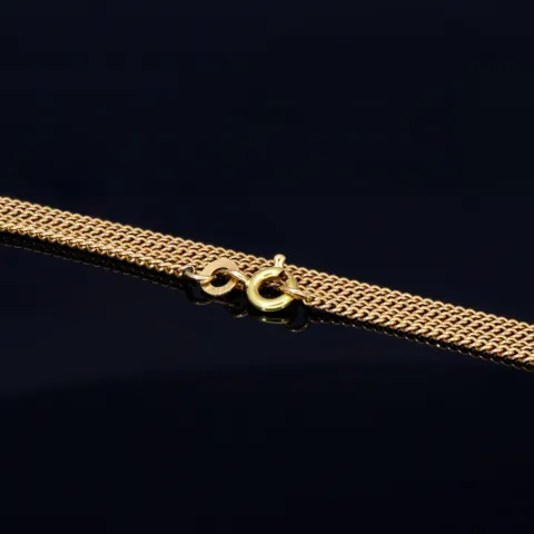 lange Rundpanzerkette aus 585er (14k) Gelbgold in 73 cm