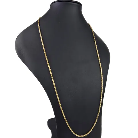 Funkelnde Königskette in XXL Länge ca. 92cm und 2,7mm aus massivem Gelbgold (14K 585 Gold, ca. 47,8g)