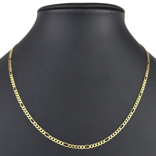 Stilvolle Goldkette /  Figarokette aus edlem Gold (333 / 8K Gold) - ca. 50cm lang, ca. 3mm