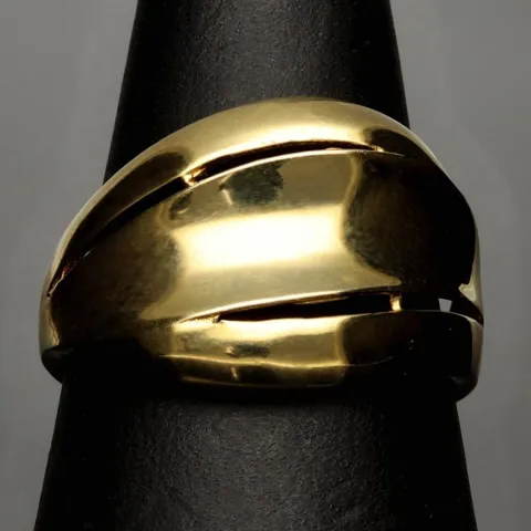 Sehr schöner Statement-Ring für Damen aus funkelndem, massivem 14K 585er Gold Ringgröße ca. 55-56