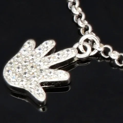Trendiges Silber-Armband / Bettelarmband aus edlem Sterling 925 Silber mit kreativen Anhängern, verziert mit zahlreichen funkelnden Zirkoniasteinen (Diamantoptik), längenverstellbar ca. 17 – 20 cm