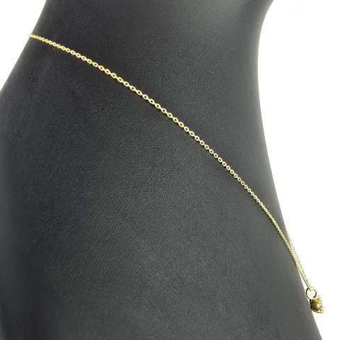 Exquisites Schmuckset - Kette mit Anhänger aus Sterling Silber 925, vergoldet, mit einem in Krappen gefassten, fliederfarbenen Zirkonia (Diamantimitat 1,00 ct. Brillantschliff)