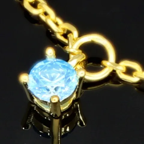 Charm-Armband für Damen aus 925er Silber, vergoldet, dekoriert mit farbenfrohen, bunten, brillantgeschliffenen Zirkonia (Diamantimitaten) in edlen Krappenfassungen - längenverstellbar in ca. 17, 18, 19, 20 cm