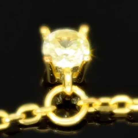 Charm-Armband für Damen aus 925er Silber, vergoldet, dekoriert mit farbenfrohen, bunten, brillantgeschliffenen Zirkonia (Diamantimitaten) in edlen Krappenfassungen - längenverstellbar in ca. 17, 18, 19, 20 cm
