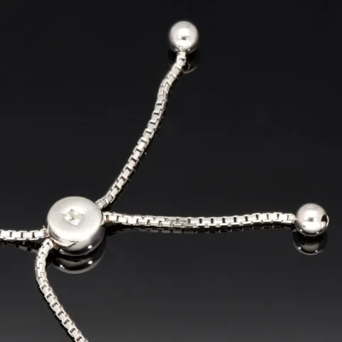 Dreireihiges Zirkonia-Armband / Zugarmband (Diamantimitationen, Brillantschliff) aus 925er Sterling Silber – filigran, funkelnd & längenverstellbar (ca. 16–21 cm) - mit ca. 140 fein eingearbeiteten Zirkoniasteinen (Diamantimitationen, Brillantschliff)