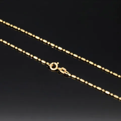 Feine Goldkette aus edlem 585er (14 Karat) Gelbgold – filigran & elegant ca. 44cm lang, ca. 1,4m m breit