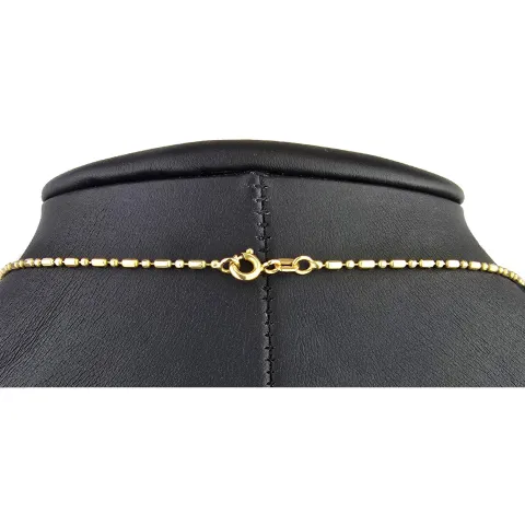 Feine Goldkette aus edlem 585er (14 Karat) Gelbgold – filigran & elegant ca. 44cm lang, ca. 1,4m m breit