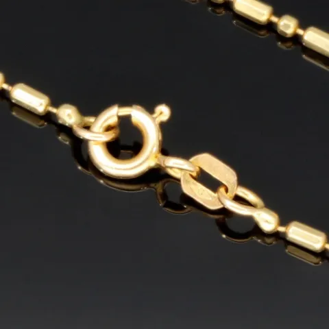 Feine Goldkette aus edlem 585er (14 Karat) Gelbgold – filigran & elegant ca. 44cm lang, ca. 1,4m m breit